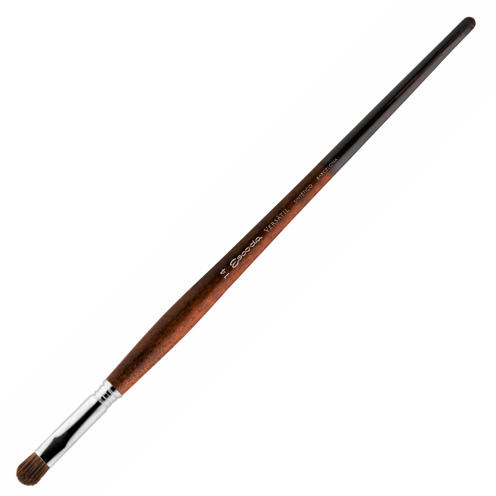 Кисть "Escoda Versatil 3046" синтетика, темно-коричневый, овальная 