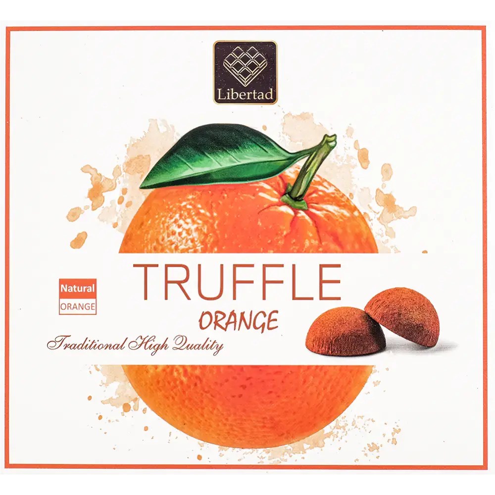 Конфеты "Libertad", 120 г, трюфели в апельсиновой обсыпке