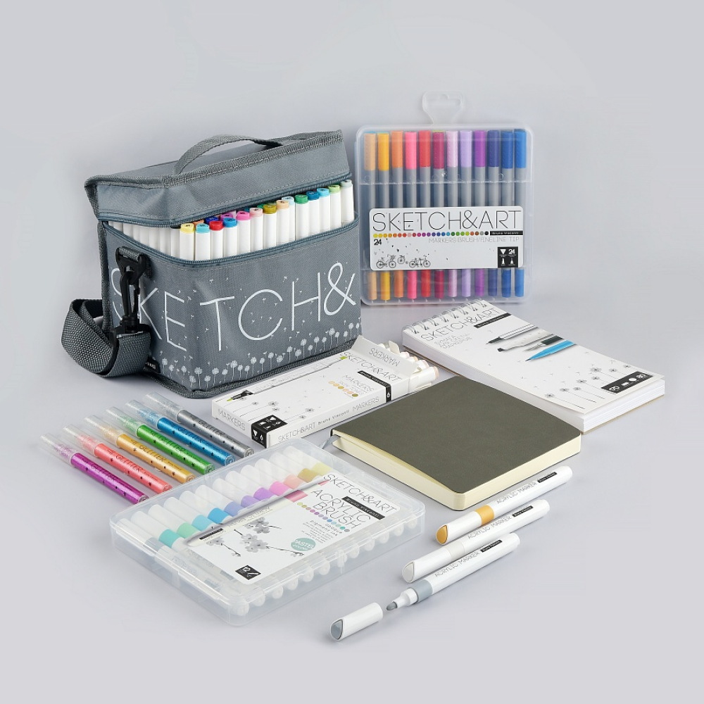 Скетчбук "Sketch&Art", 10.5х22 см , 170 г/м2, 80 листов, на спирали - 6