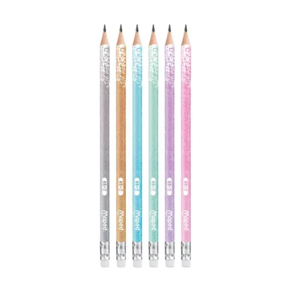 Карандаш простой "Black Peps Glitter Deco"