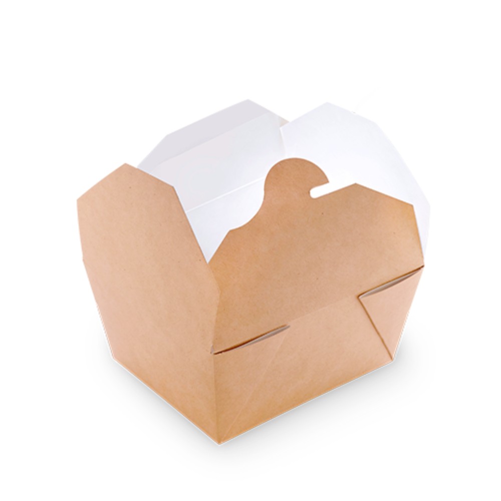 Контейнер бумажный 600 мл, 130/113х105/90х64, 50 шт/упак, крафт - 2