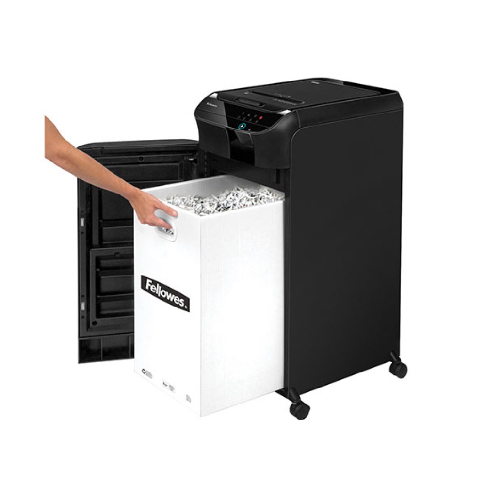 Уничтожитель Fellowes AutoMax, 600M, автоподача, DIN P-5, 2х12мм, до 600 листов, smart lock - 5