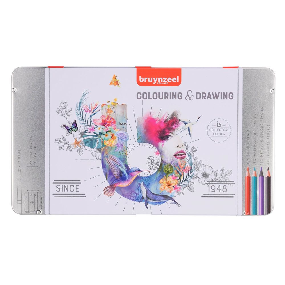 Набор карандашей "Bruynzeel Colouring&Drawing", 70 шт.