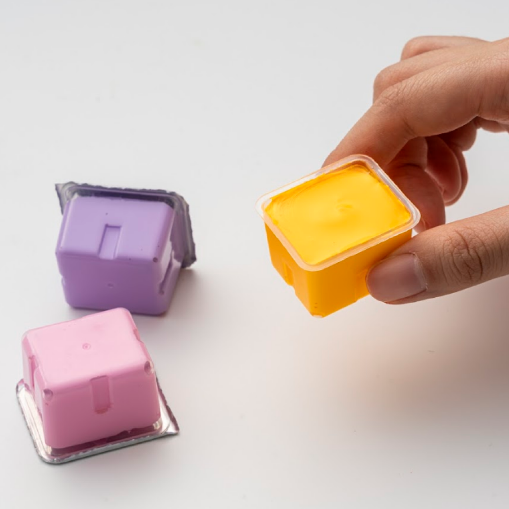 Краски гуашевые "Himi Jelly Cup. New vision", 18 цветов, кювета, жёлтый футляр - 5