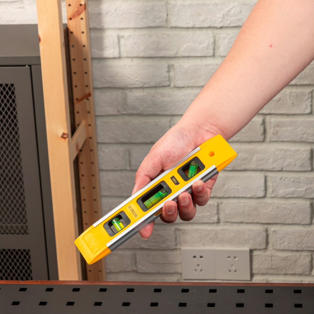 Уровень строительный Deli YS EDL290230, 230 мм, магнит - 9