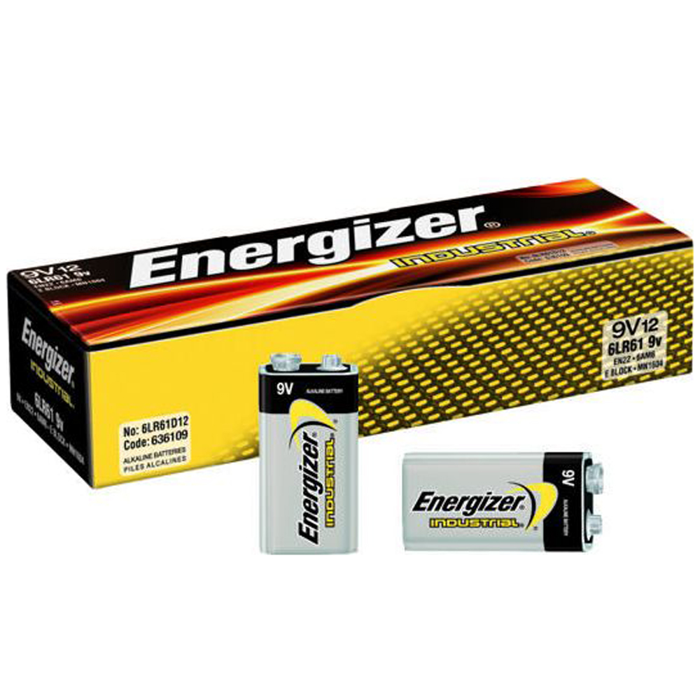 Батарейки алкалиновые Energizer Industrial "9 V 6LR61"