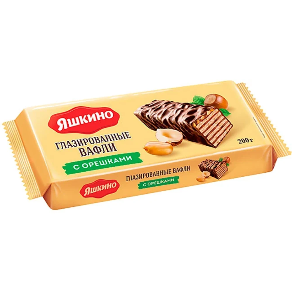 Вафли глазированные "Яшкино"
