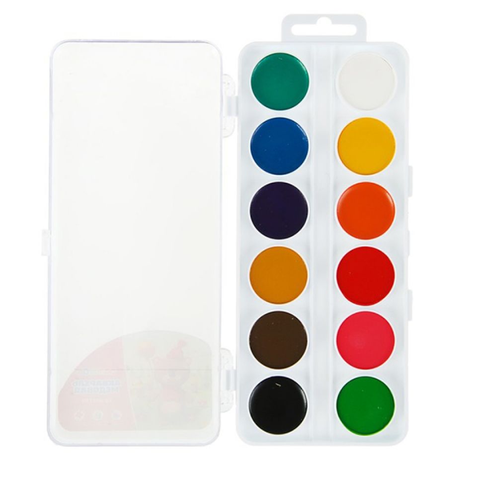 Краски акварельные медовые "Двенадцатицветик"