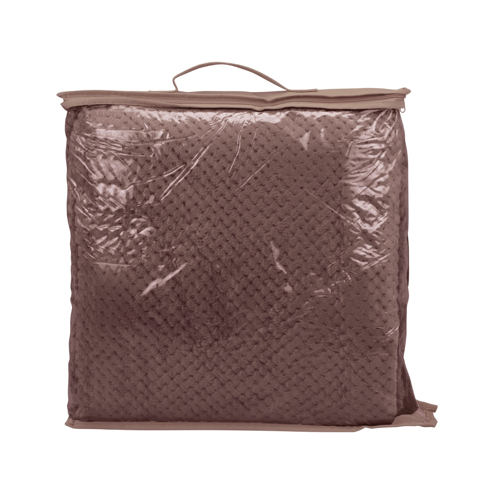 Плед "Фолд", полиэстер., шоколадный - 2