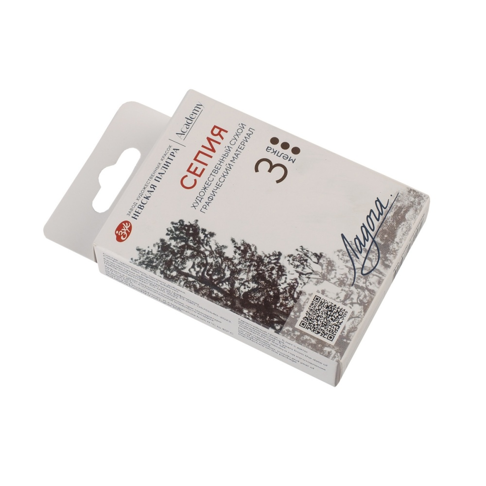 Сепия "Ладога", набор мелков, 3 цвета - 2