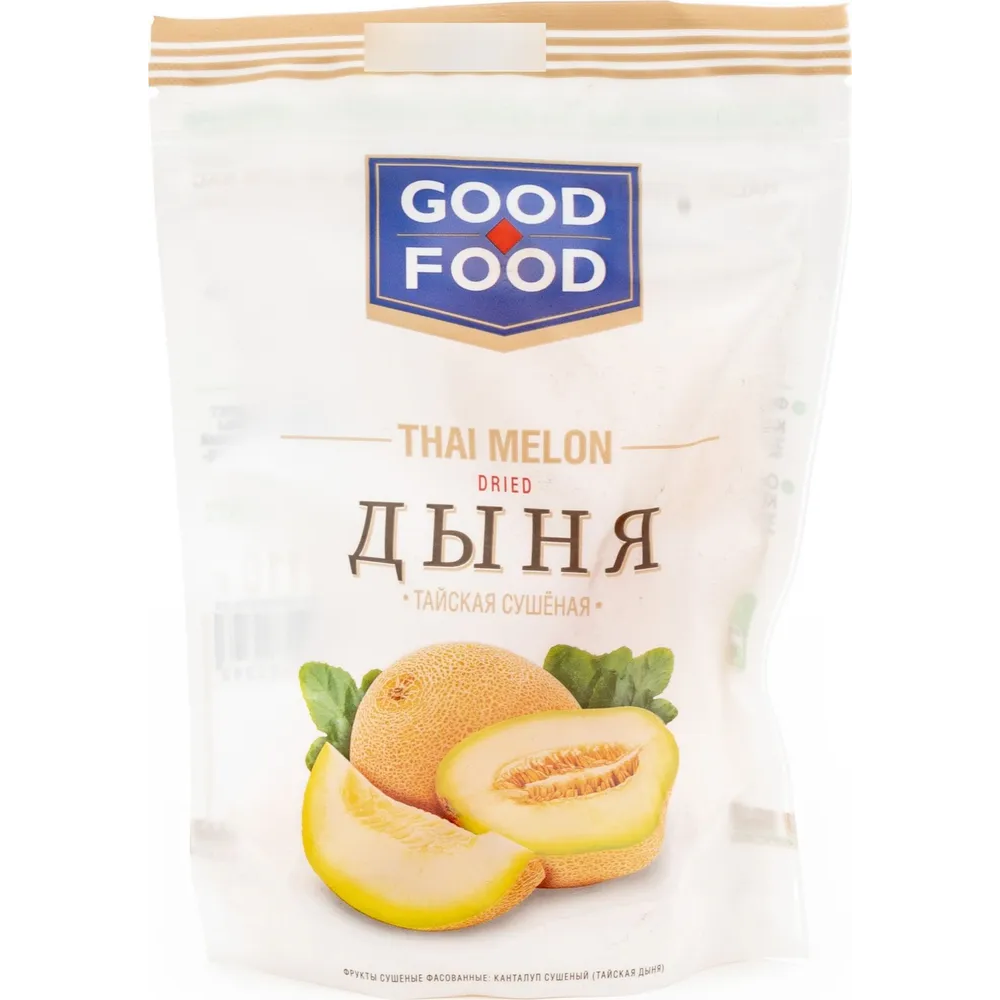 Сухофрукты "Good Food", 110 г, дыня тайская