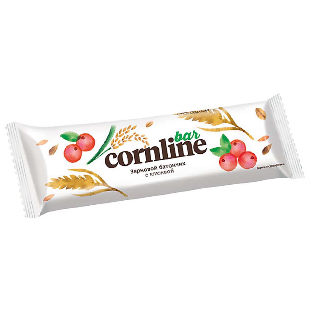 Батончик "Cornline", 30 г, с клюквой