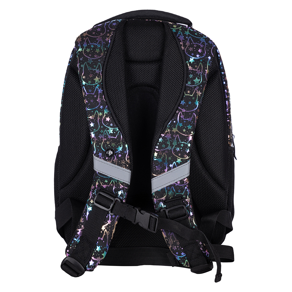 Рюкзак молодежный "Hash neon kitty", чёрный - 5