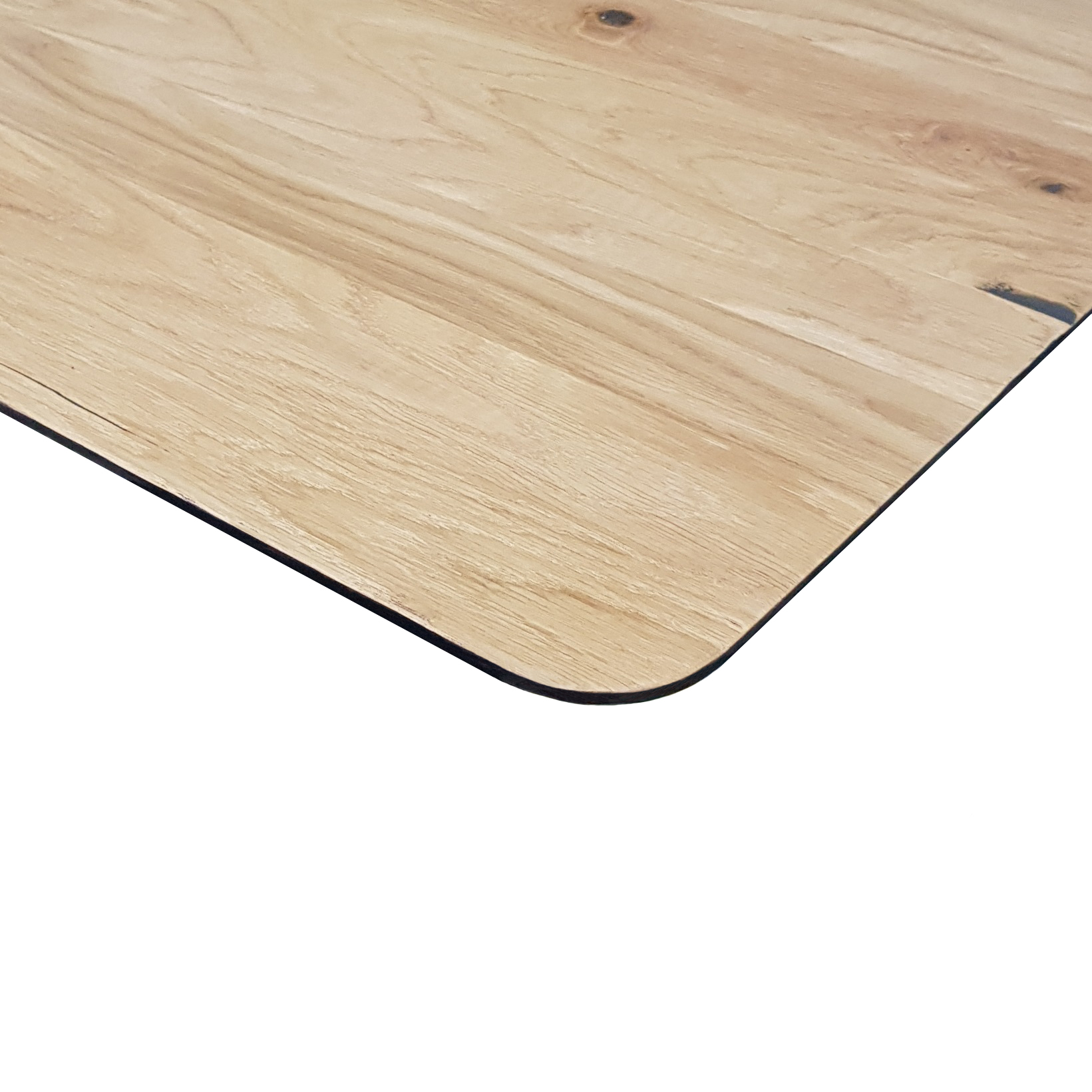 Столешница массив 1300х750х27, Дуб натуральный, кромка косая - 2