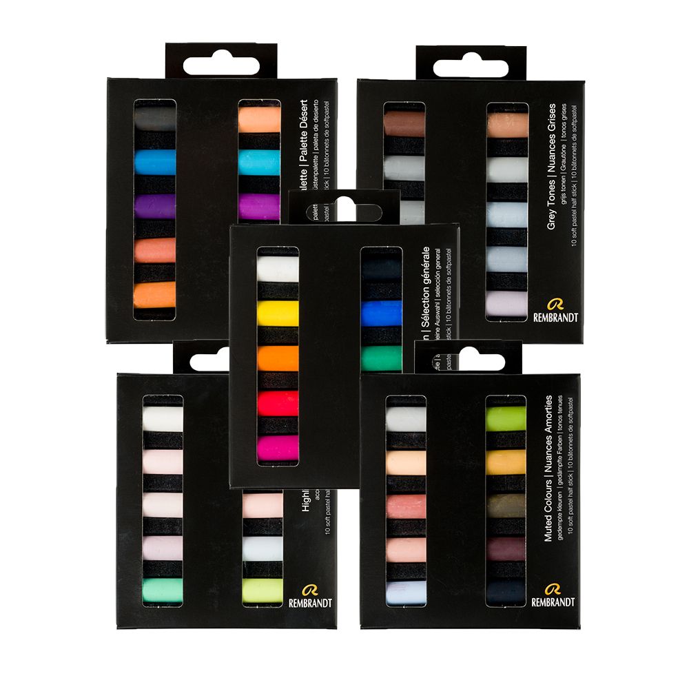 Набор мягкой пастели "Rembrandt Half Pastel" 10 цветов
