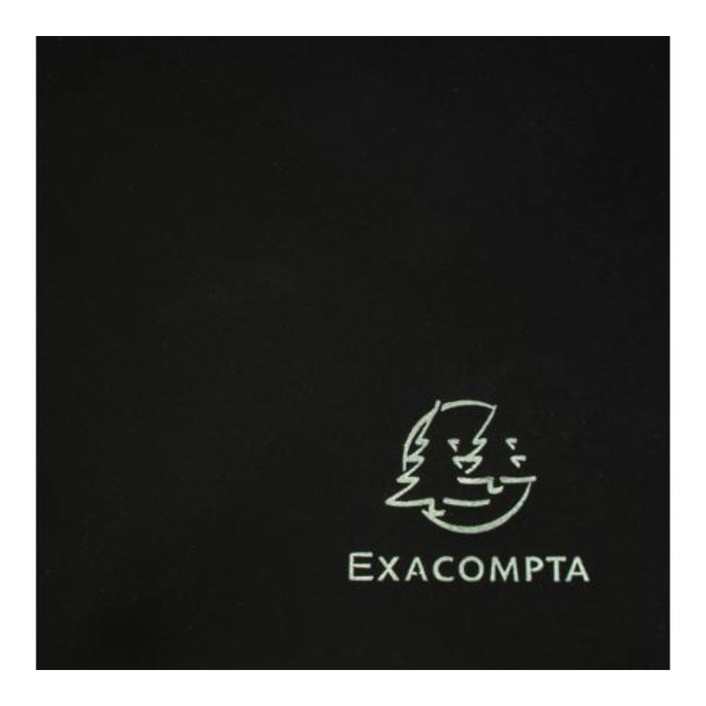 Папка на резинках "Exacompta", A4, 15 мм, полипропилен, черный - 4