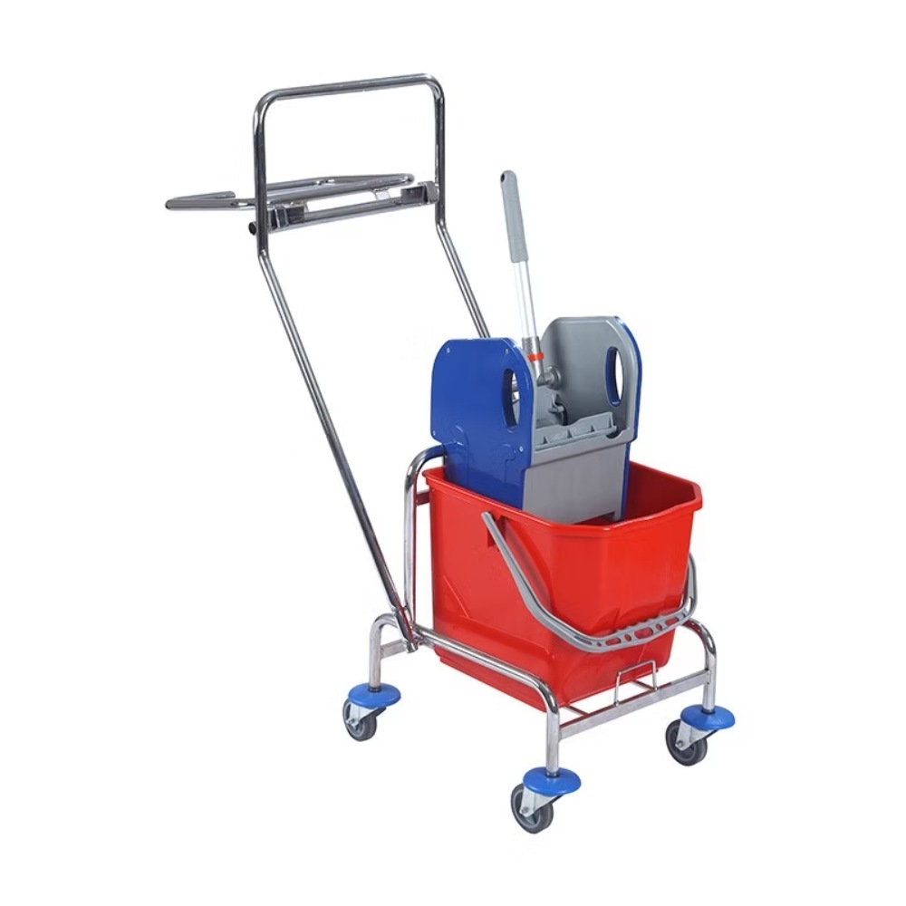 Тележка комплексная 1х25л с отжимом и держателем для мешка