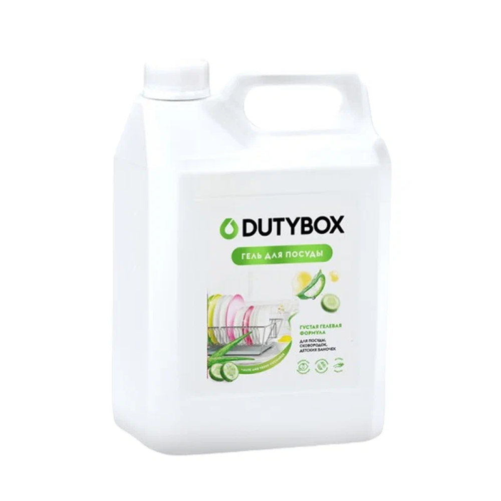 Средство для мытья посуды "Dutybox Алоэ и свежий огурец", экологичное, 5 л