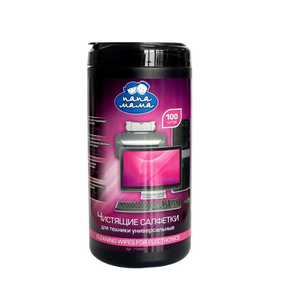 Чистящие салфетки для экранов "Zala" в тубе
