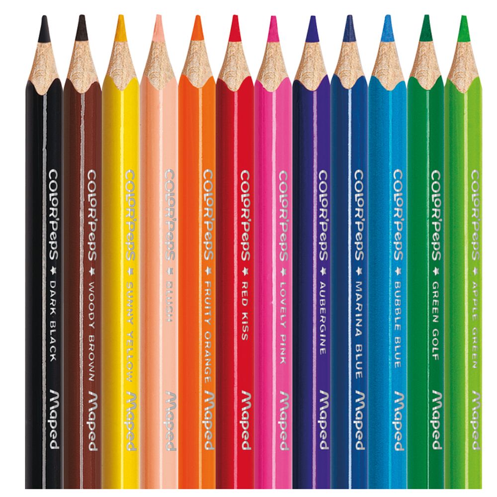 Цветные карандаши Maped "Color Peps" мини, 12 цветов