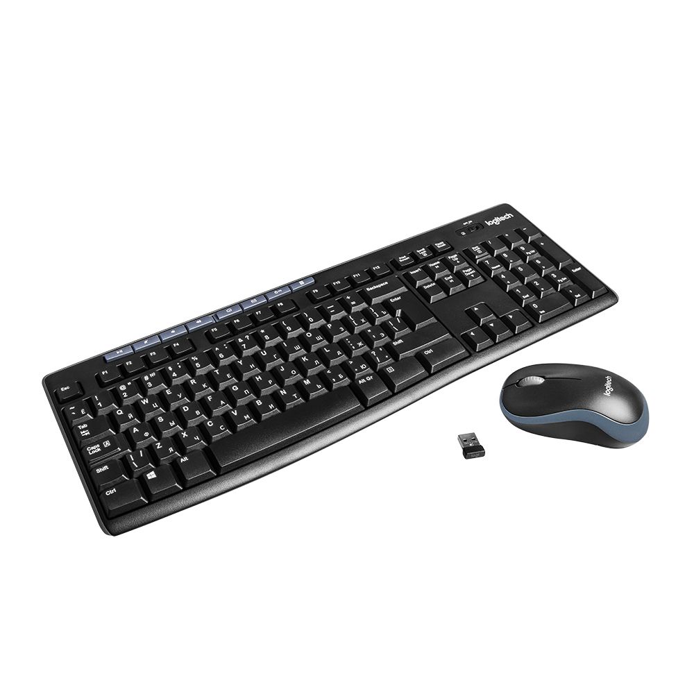 Клавиатура + мышь Logitech "MK270", беспроводная, черный