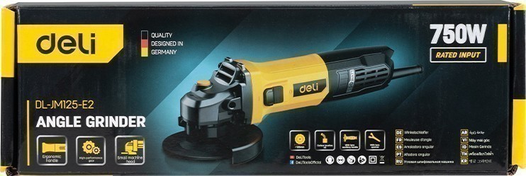 Угловая шлифмашина Deli YS EDL-JM125-E2 750 Вт, 125 мм - 10