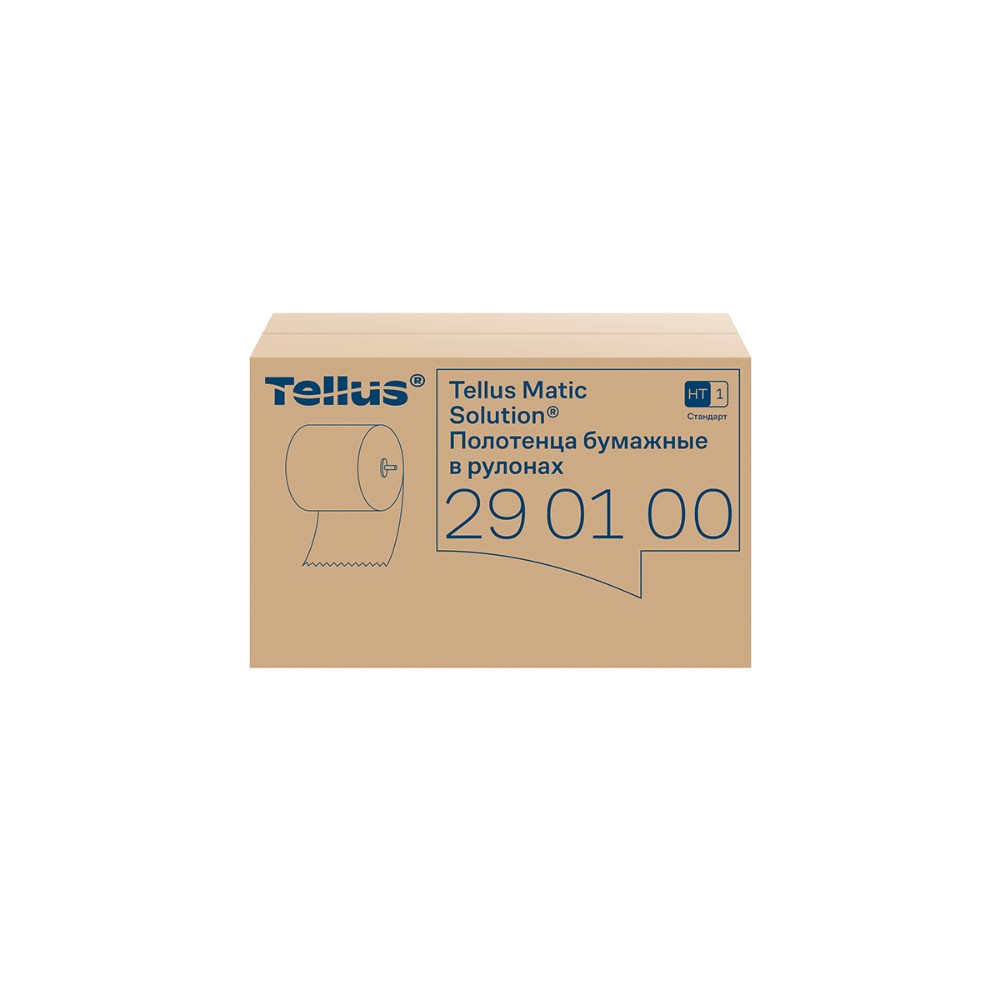 Полотенца бумажные Tellus Matic Стандарт, в рулонах, 1 слой, НT1, 280 м - 4