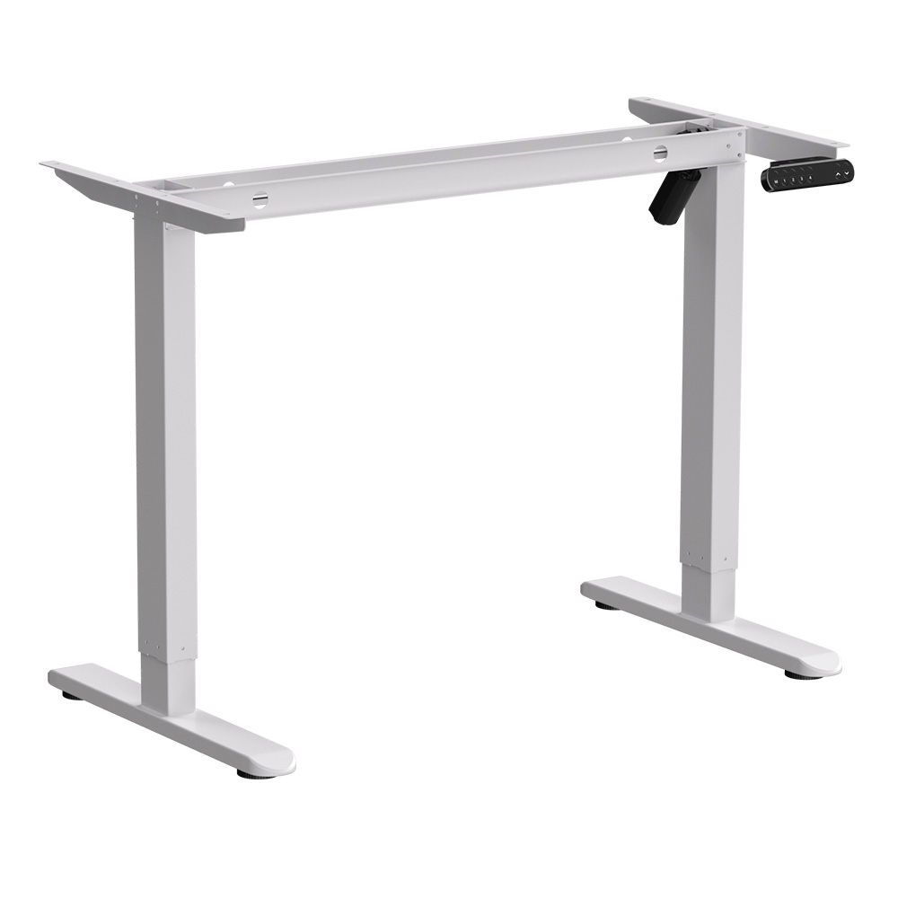 Стол с электроприводом WellDesk Basic 1200x675х18 белый/дуб стирлинг (9191460+9197777) - 2