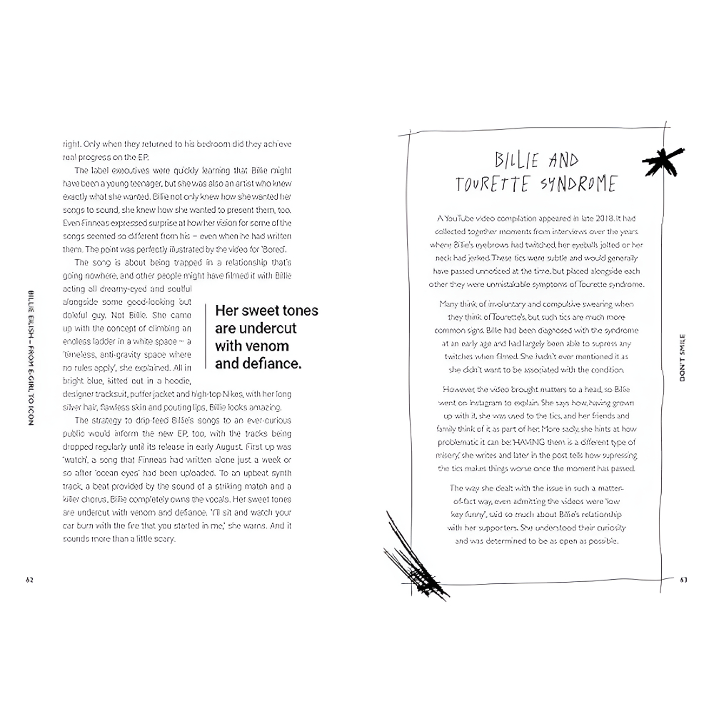 Книга на английском языке "Billie Eilish. From e-girl to Icon: The Unofficial Biography", Adrian Besley