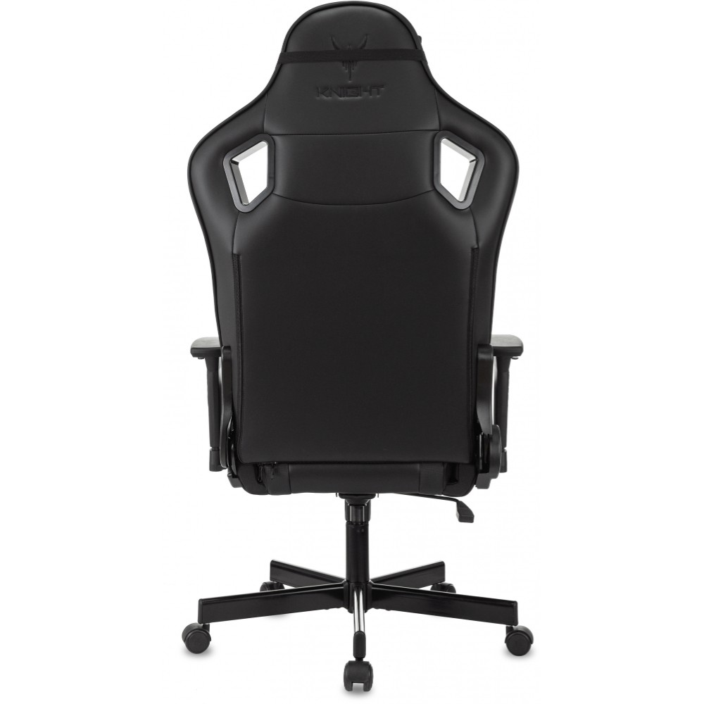 Кресло игровое Бюрократ Knight Gladiator, экокожа, металл, черный - 6