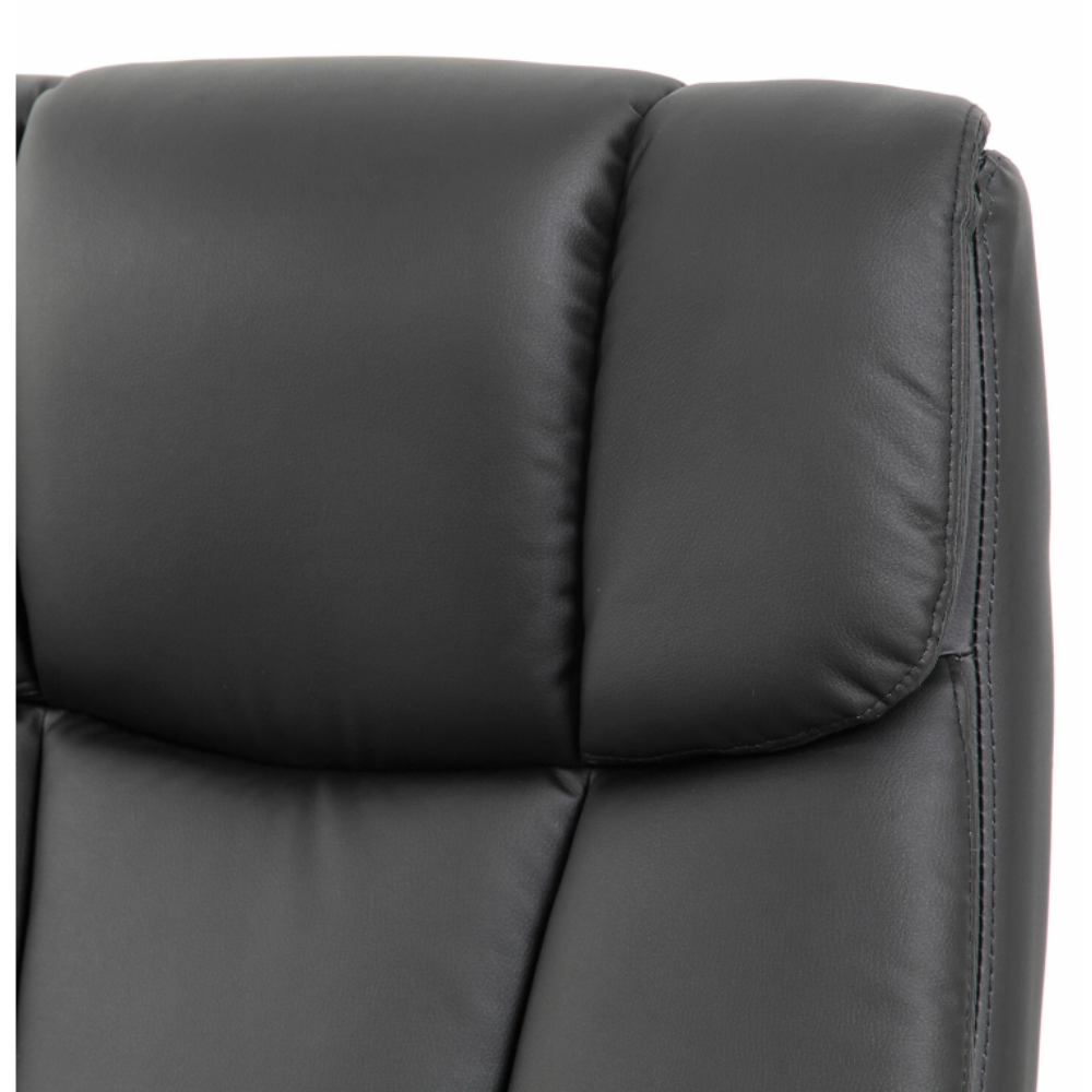 Кресло для руководителя BRABIX "Premium Blocks HD-008", экокожа, металл, черный - 6