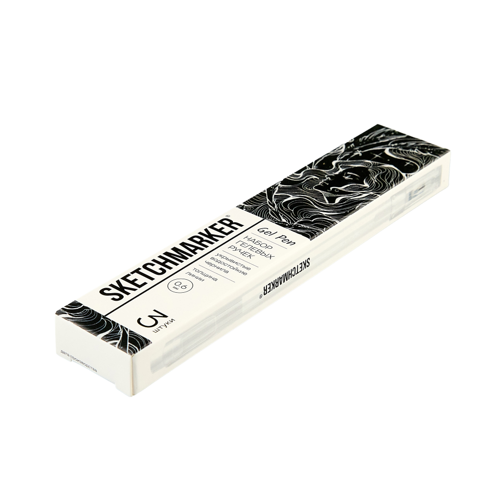 Ручка капиллярная "Sketchmarker", 0.6 мм, 3 шт, белый - 3