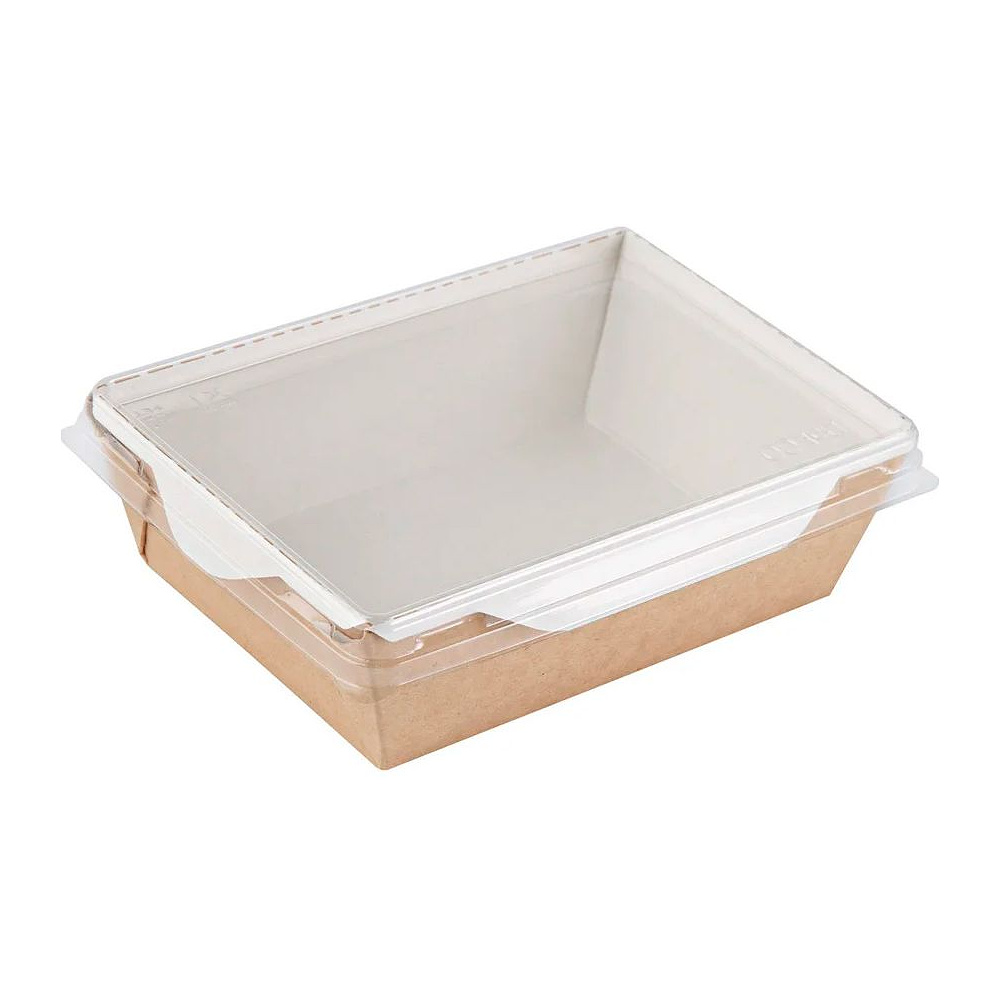 Контейнер бумажный для салата 500 мл, 140/164х105/115х45 мм