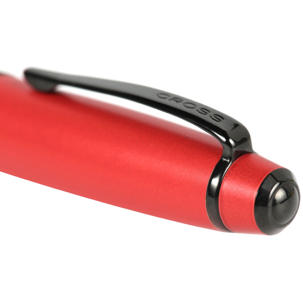 Ручка шариковая автоматическая "Bailey Matte Red Lacquer" в подарочная упаковка, 0.7 мм, красный, черный, стерж. черный - 3