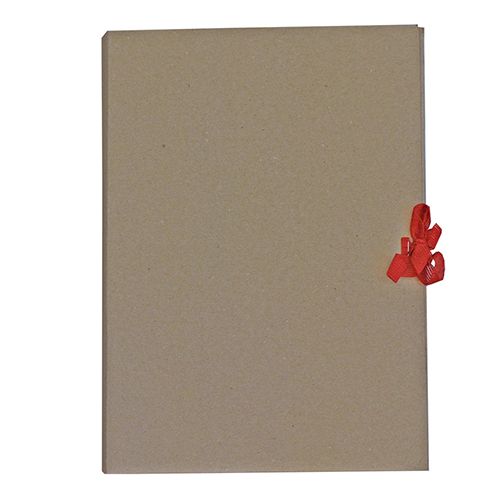 Папка-скоросшиватель с завязками, 50 мм, 4 завязки, крафт - 2