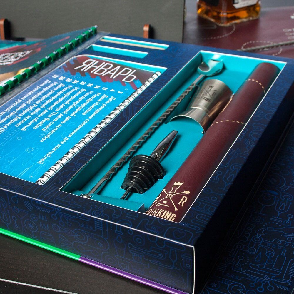 Набор сувенирный бармена "Drinking", 7 предметов