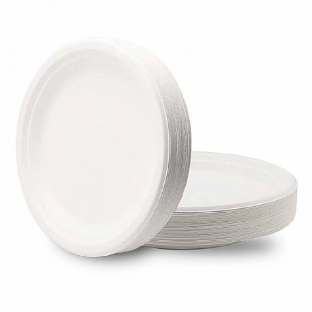 Тарелка из сахарного тростника одноразовая, 225 мм