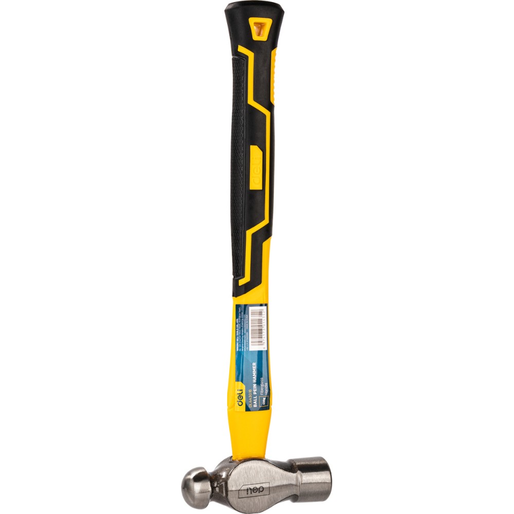 Молоток шаровой Deli YS EDL443016, 0,45 кг, фибергласовая рукоятка - 3