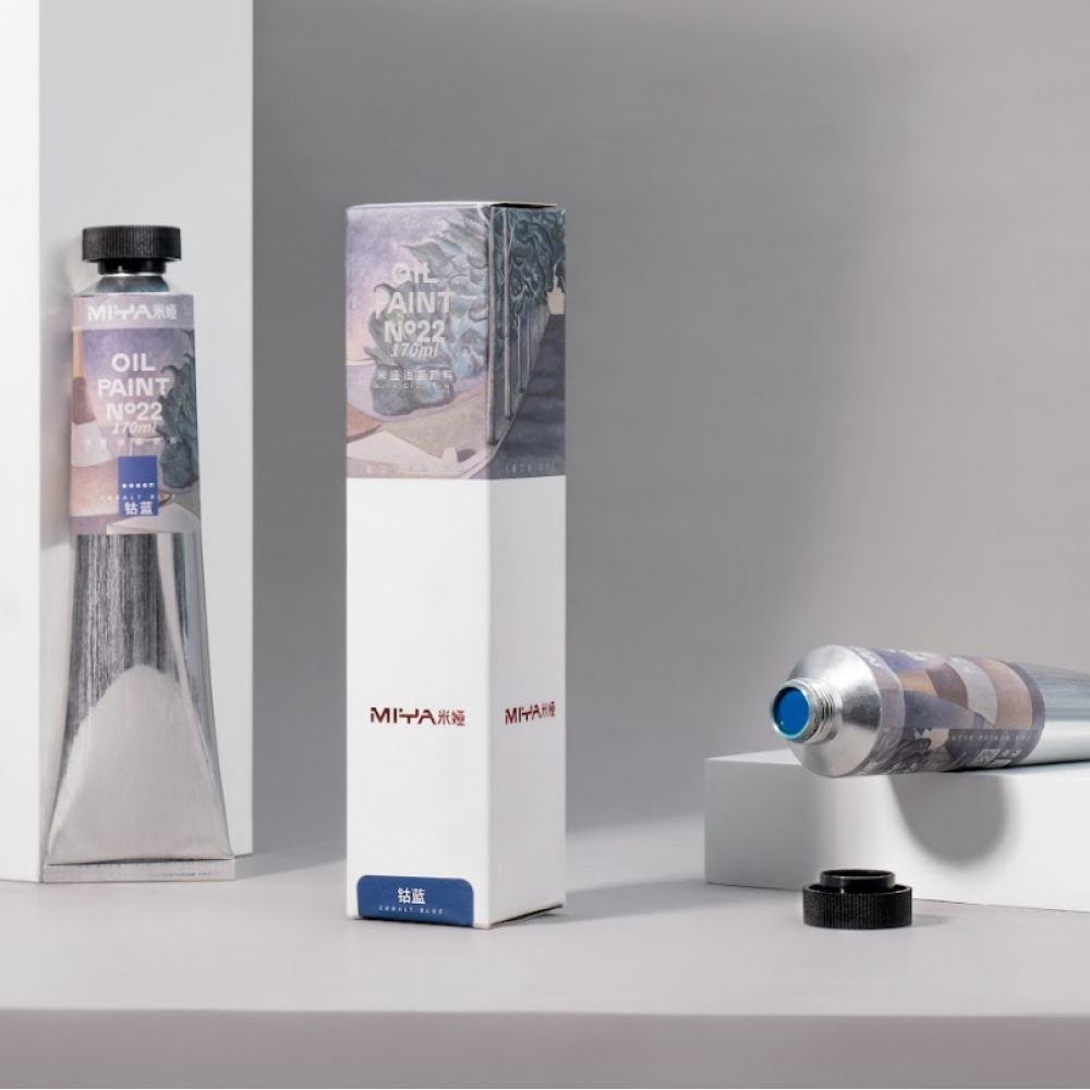 Краски масляные "HIMI.MIYA", виридиан, 170 мл., туба - 9