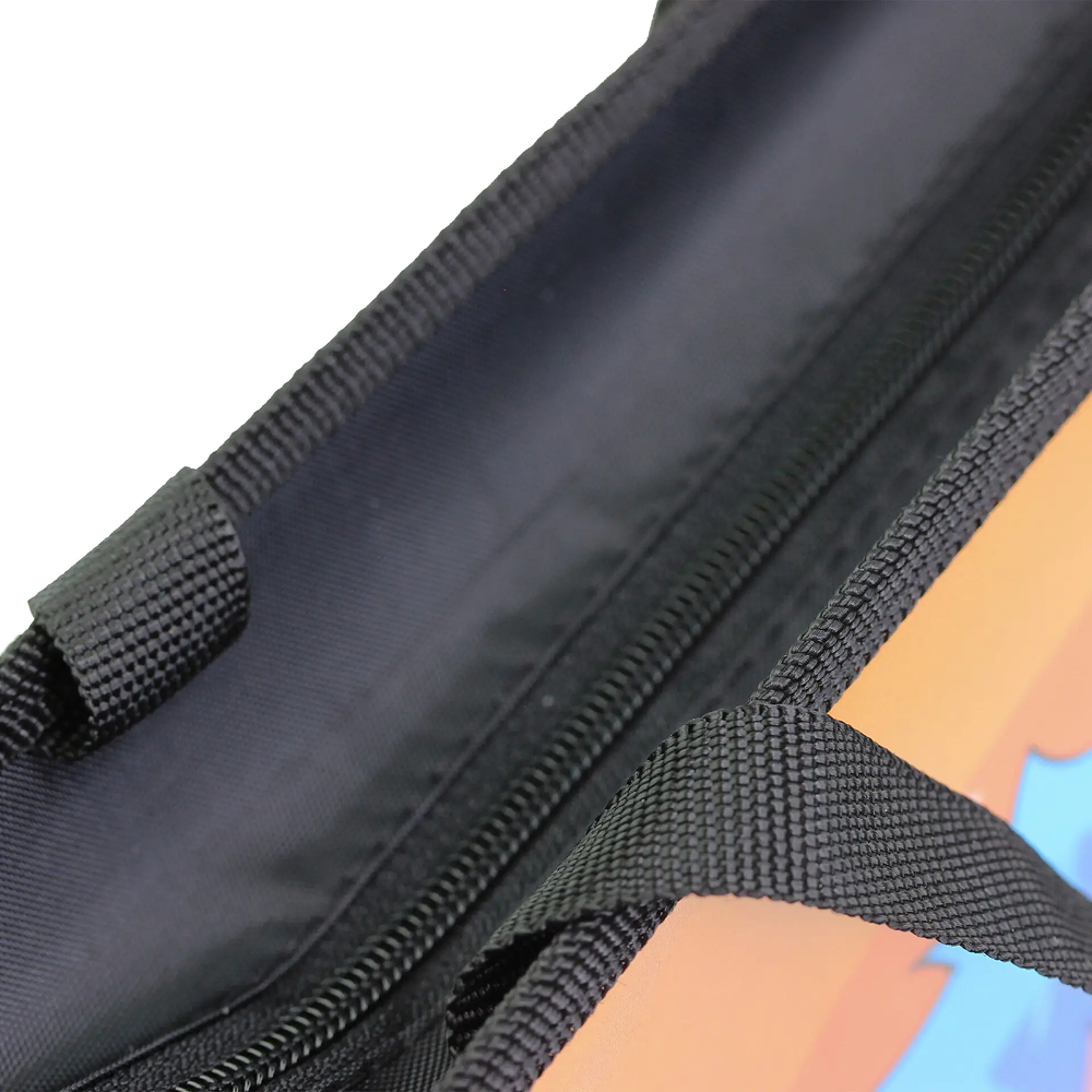 Папка для тетрадей "Back to school", А4, молния, пластик, оранжевый