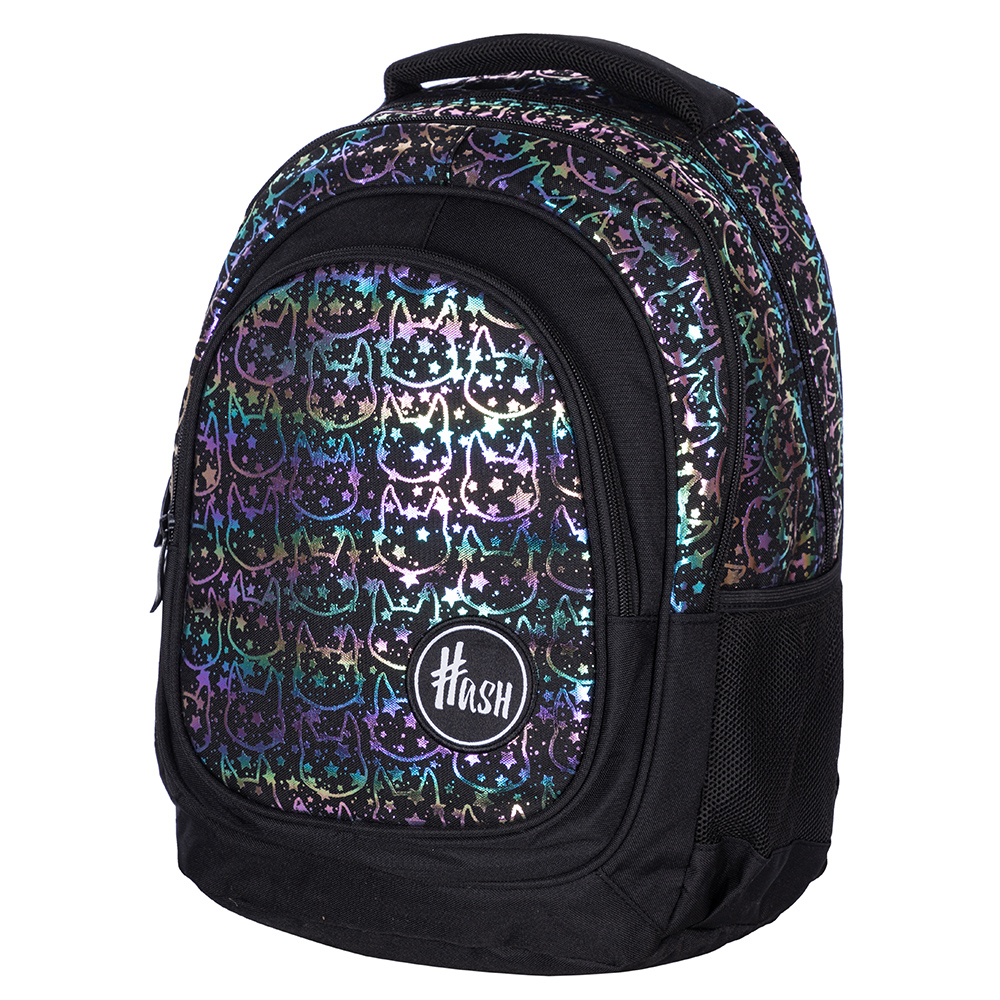 Рюкзак молодежный "Hash neon kitty", чёрный - 3