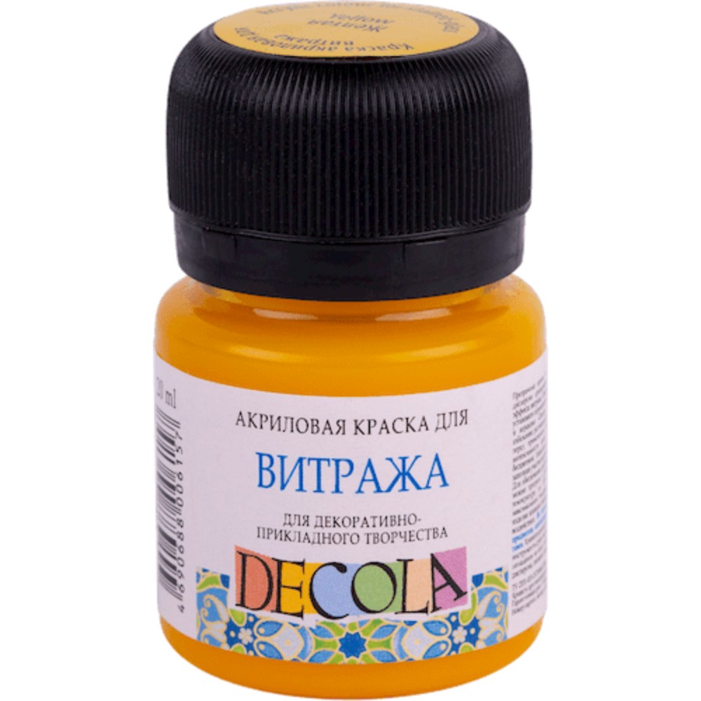 Краска акриловая для витража "Декола"