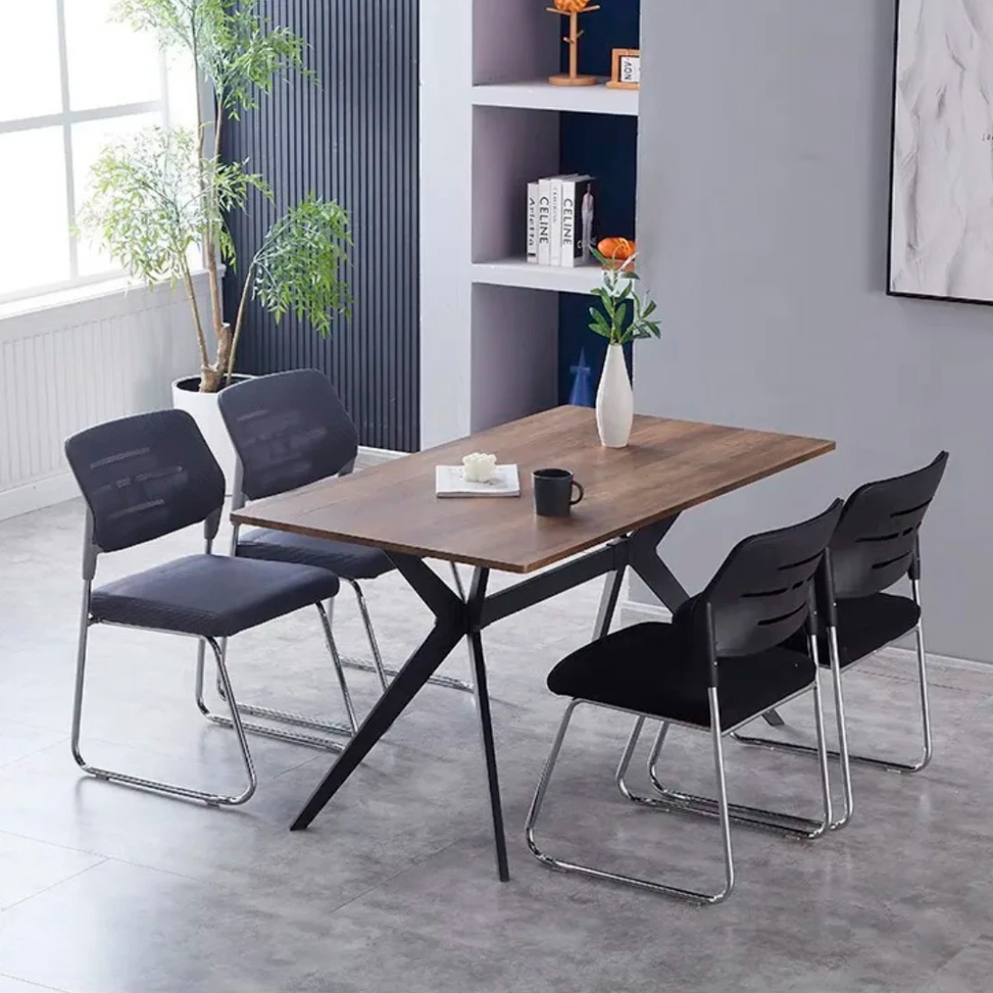 Кресло д/посетителей SitUp SKY Chrome сетка, черный - 3