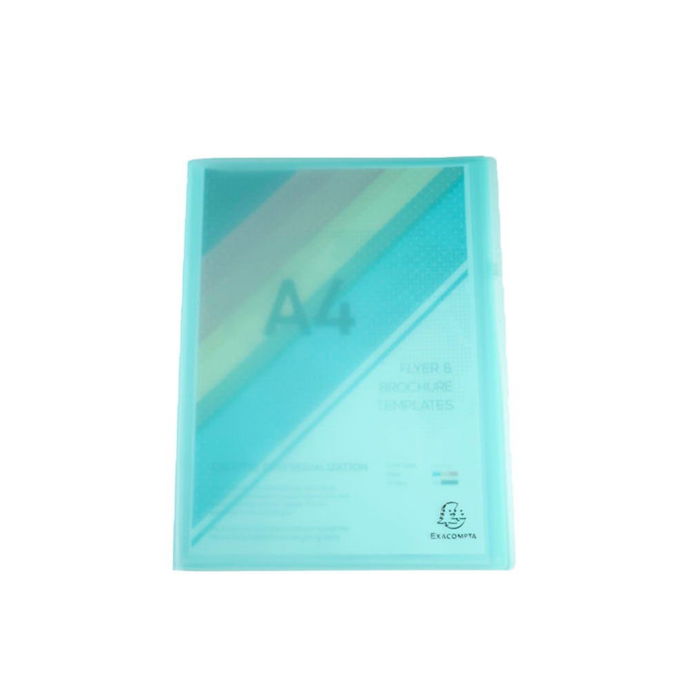 Папка c файлами "Chromaline Pastel", 40 карманов, ассорти - 6