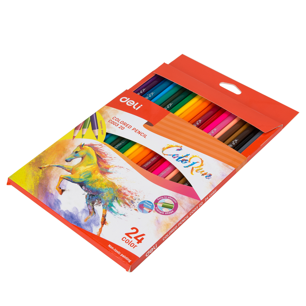Цветные карандаши "ColoRun", 24 цвета - 6