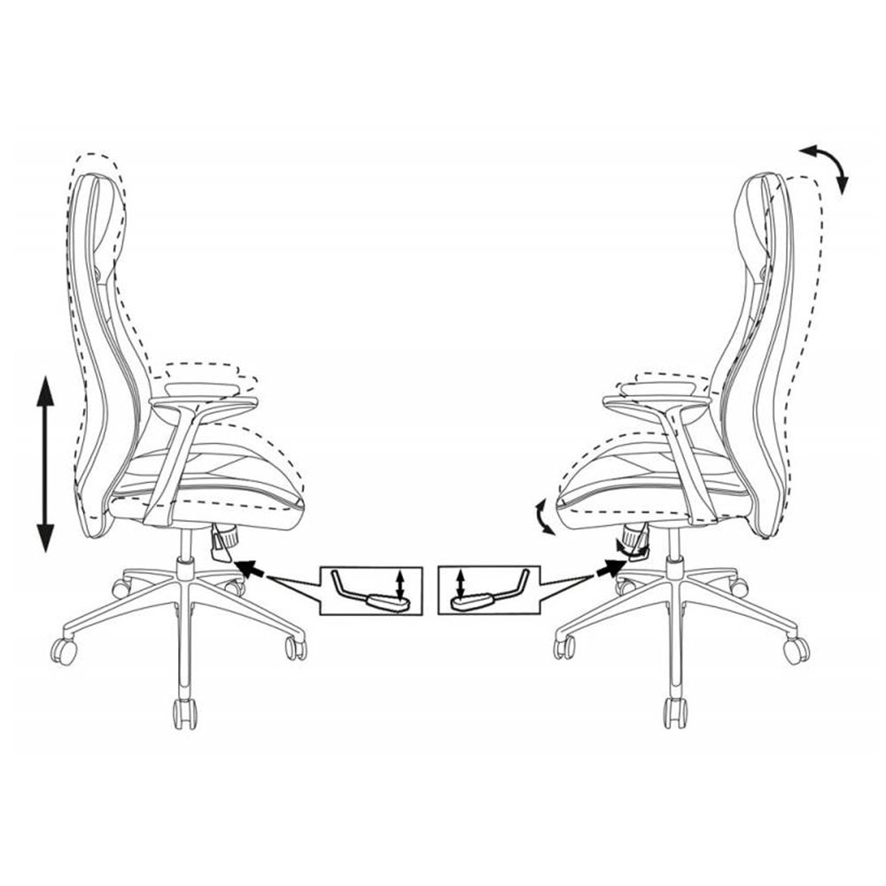 Кресло для руководителя "Бюрократ ZEN", кожа, алюминий, коричневый - 5