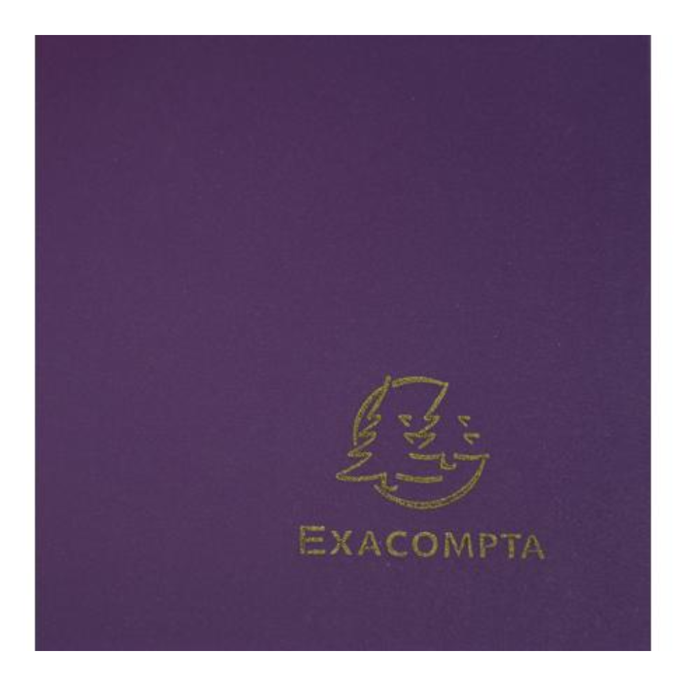 Папка на резинках "Exacompta", A4, 15 мм, полипропилен, фиолетовый - 3