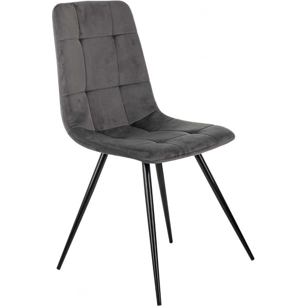 Стул Бюрократ "CH-K1_4", ткань, тёмно-серый, металл, комплект 4 штуки - 6