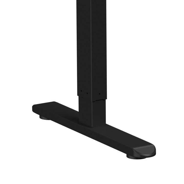 Стол с электроприводом WellDesk Basic 1300x675х18 черный/дуб денвер трюфель (9191456+9072454) - 5