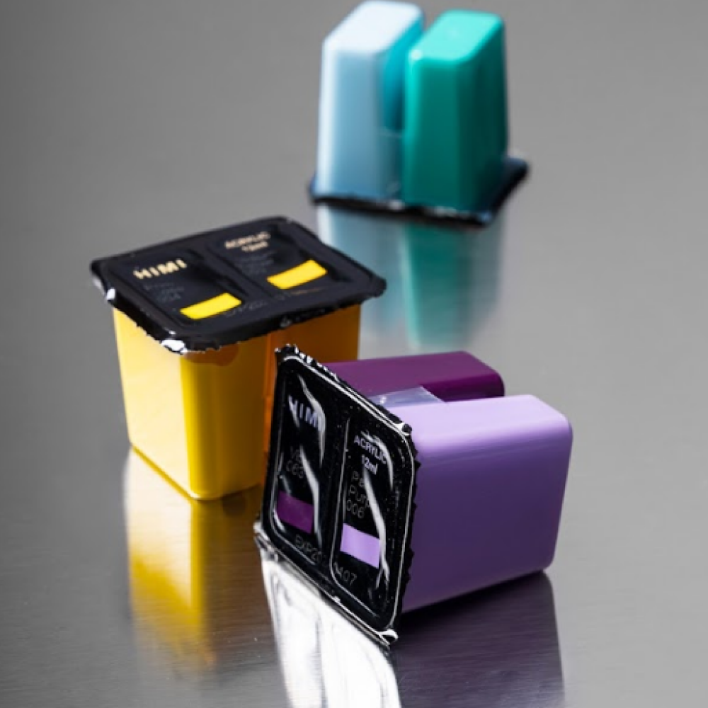 Краски акриловые"Himi Jelly Cup", набор 48 цветов, 12 мл, кювета, пластиковый футляр - 11